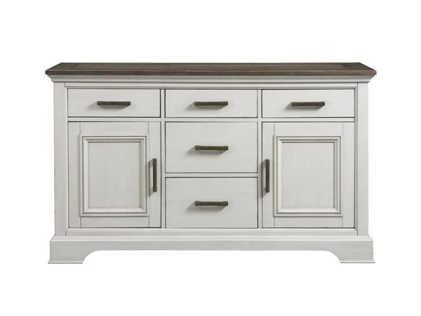 Intercon Drake Rustic White French Oak Sideboard OP105