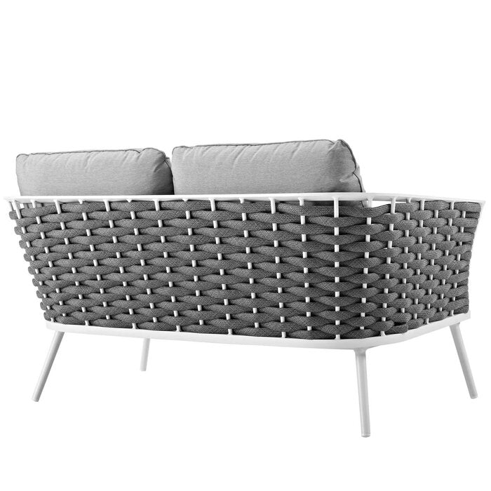 All-Modern Ian Outdoor Loveseat with Cushions  EJ146