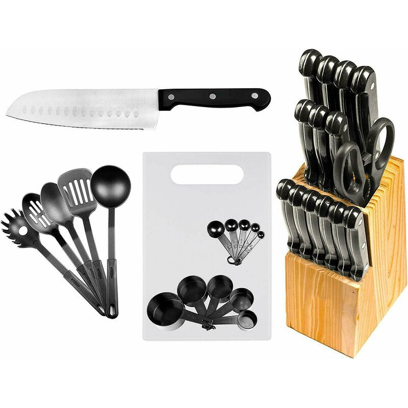 Imperial Home 29 Piece Knife Block Set, 8.5'' x 3.5'' x 5''