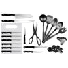 Imperial Home 29 Piece Knife Block Set, 8.5'' x 3.5'' x 5''