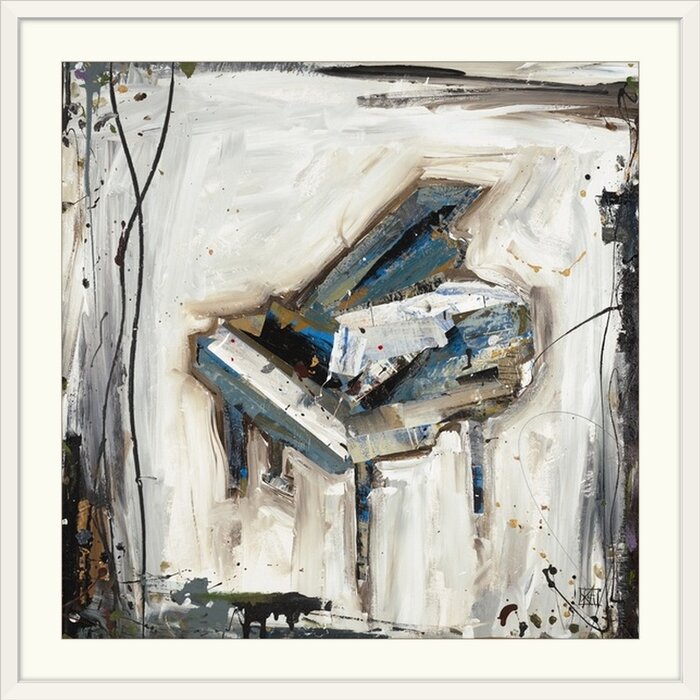 16" H x 16" W x 1.5" DImprint Instruments Imprint Piano by Kelsey Hochstatter Print