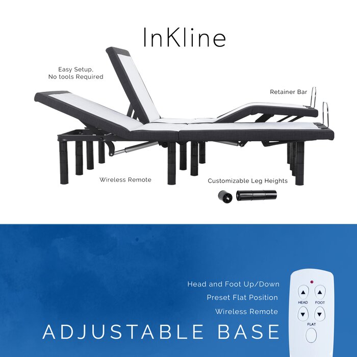 InKline Adjustable Bed Base - Split King (#373)