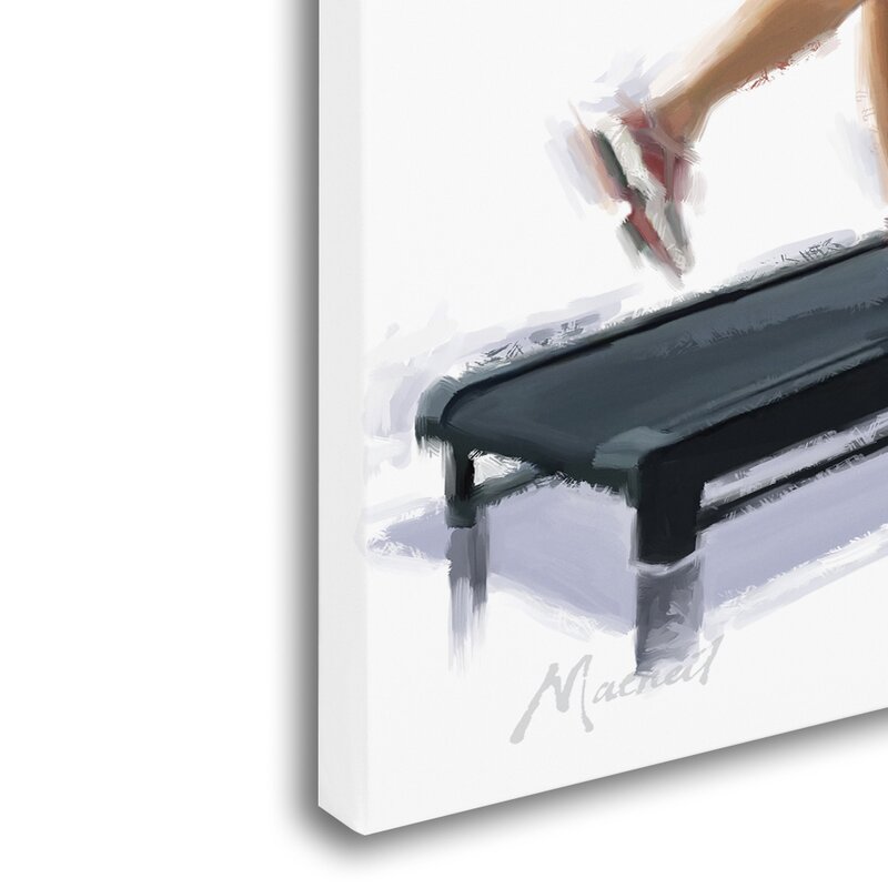 47" H x 35" W x 2" D 'In the Gym' Print on Canvas K8831