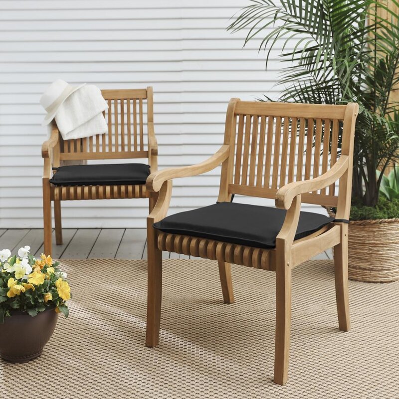 Indoor/Outdoor Sunbrella Chair Pad (Set of 2), 2'' H x 19'' W x 17'' D