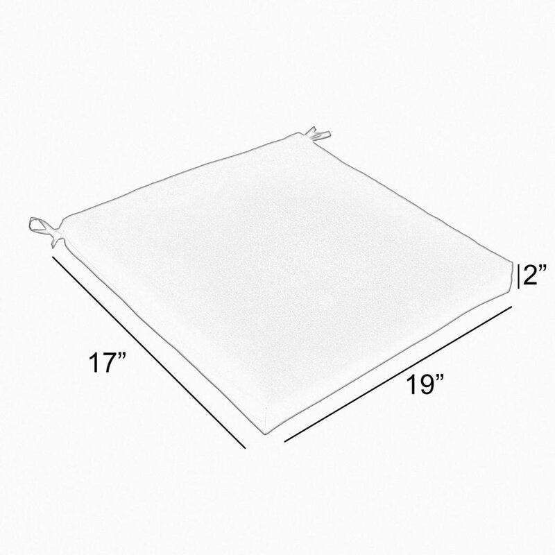 Indoor/Outdoor Sunbrella Chair Pad (Set of 2) 2x19x17