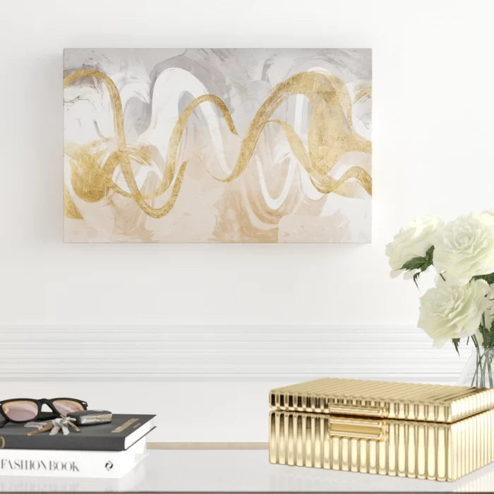 12" H x 19" W x 2" D Infinite Swirl I by Jennifer Goldberger - Painting on Canvas