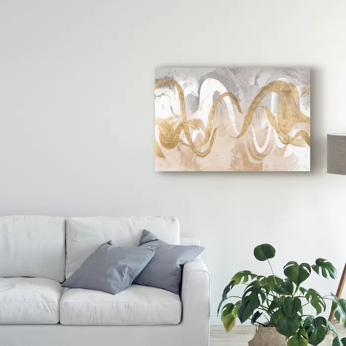 12" H x 19" W x 2" D Infinite Swirl I by Jennifer Goldberger - Painting on Canvas