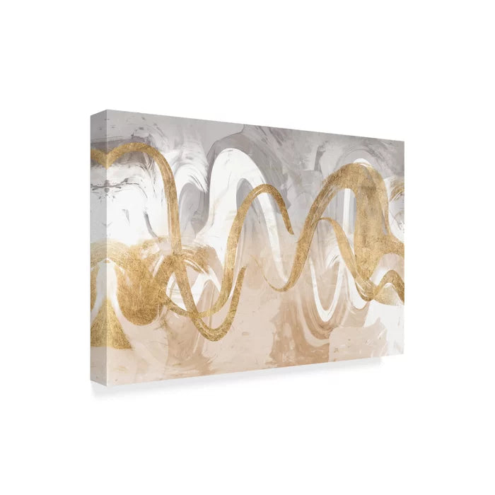 12" H x 19" W x 2" D Infinite Swirl I by Jennifer Goldberger - Painting on Canvas