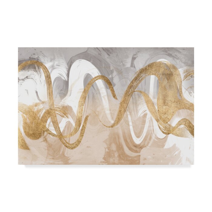 12" H x 19" W x 2" D Infinite Swirl I by Jennifer Goldberger - Painting on Canvas