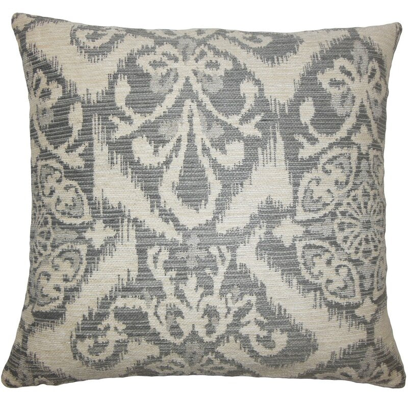 18" H x 18" W x 5" D Fog Ingalill Ikat Throw Pillow