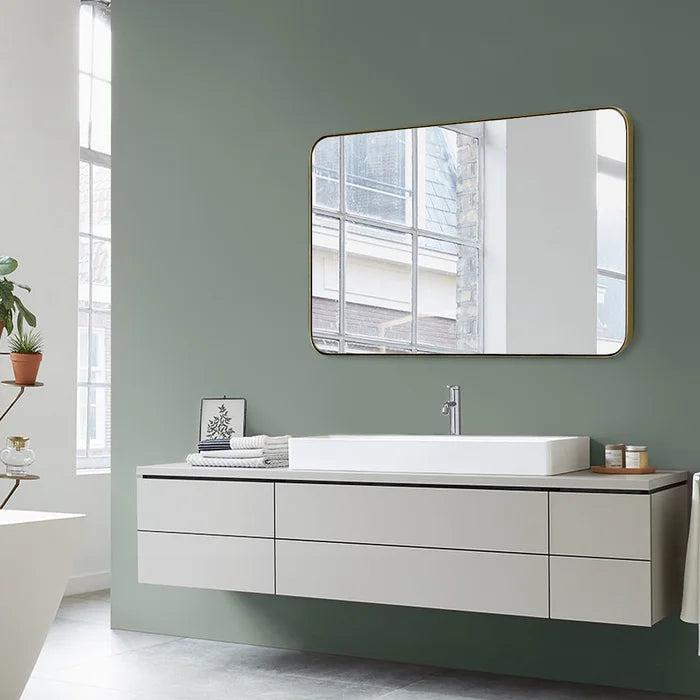 36" x 24" Light Champagne Inman Modern Accent Mirror