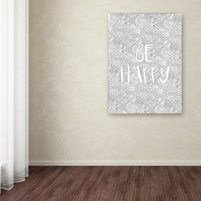 47" H x 35" W x 2" D Inspirational Quotes by Hello Angel - Graphic Art on Canvas