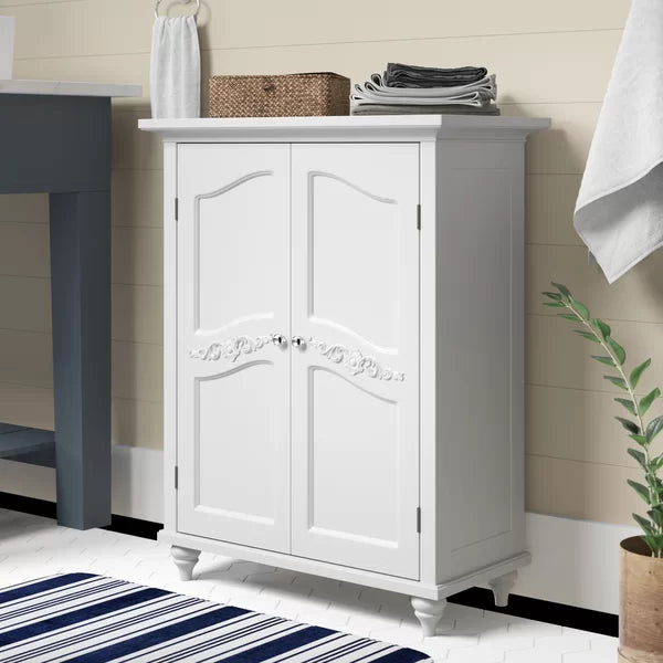 Ione 27'' W x 34'' H x 13.75'' D Free-Standing Bathroom Cabinet