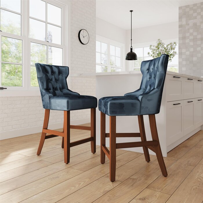 37'' H x 18.5'' W x 21.5'' D Ionia Counter Stool (Set of 2)