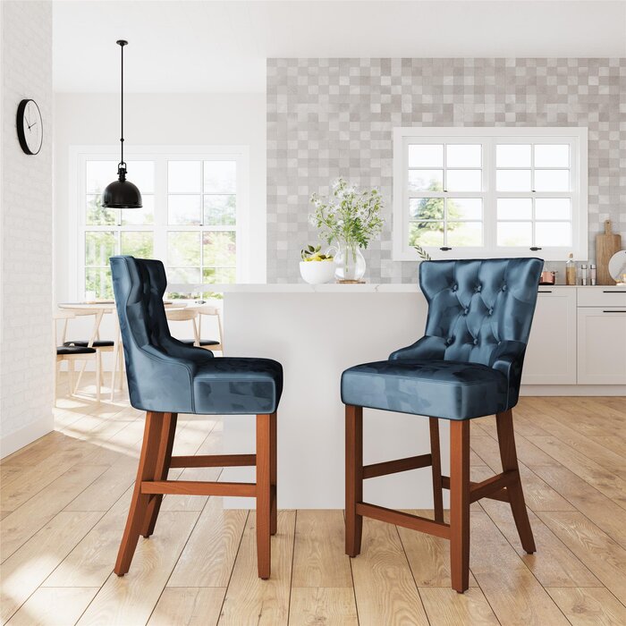 37'' H x 18.5'' W x 21.5'' D Ionia Counter Stool (Set of 2)