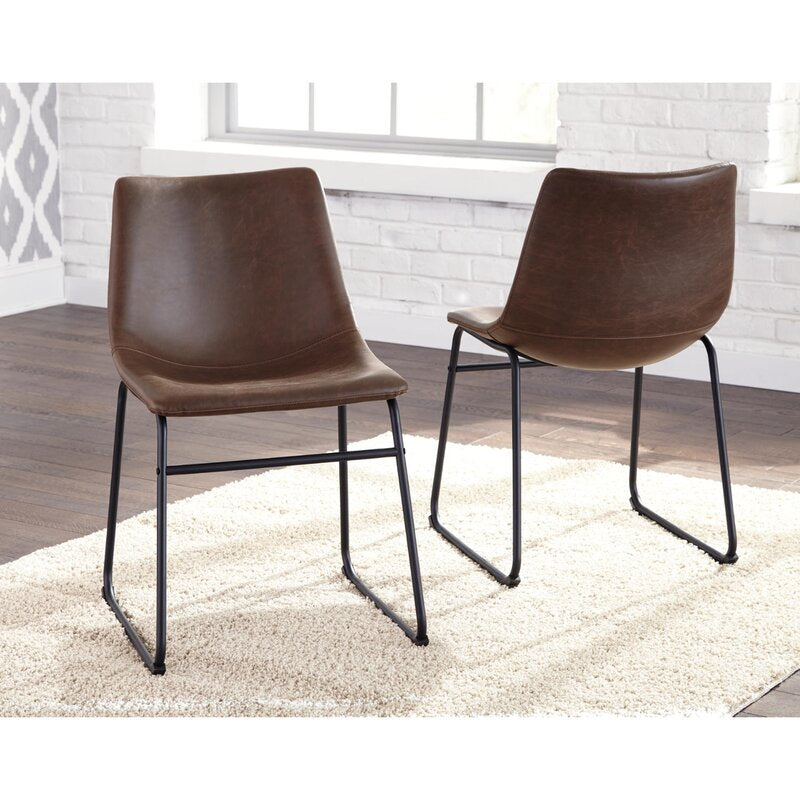 Irving Upholstered Side Chair in Brown (Set of 2) K7897