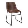 Irving Upholstered Side Chair in Brown (Set of 2) 7202