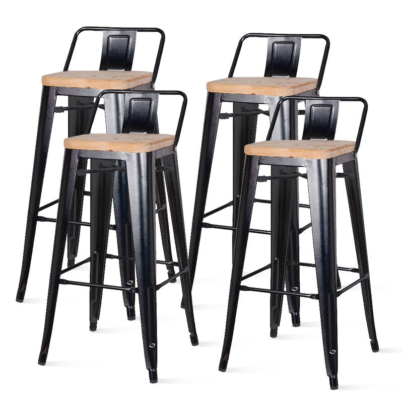 Black Irvington  Solid Wood Counter & Bar Stool (Set of 4) K8494