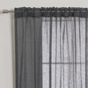 Isadora Linen Back Tab Solid Semi-Sheer Single Curtain Panel