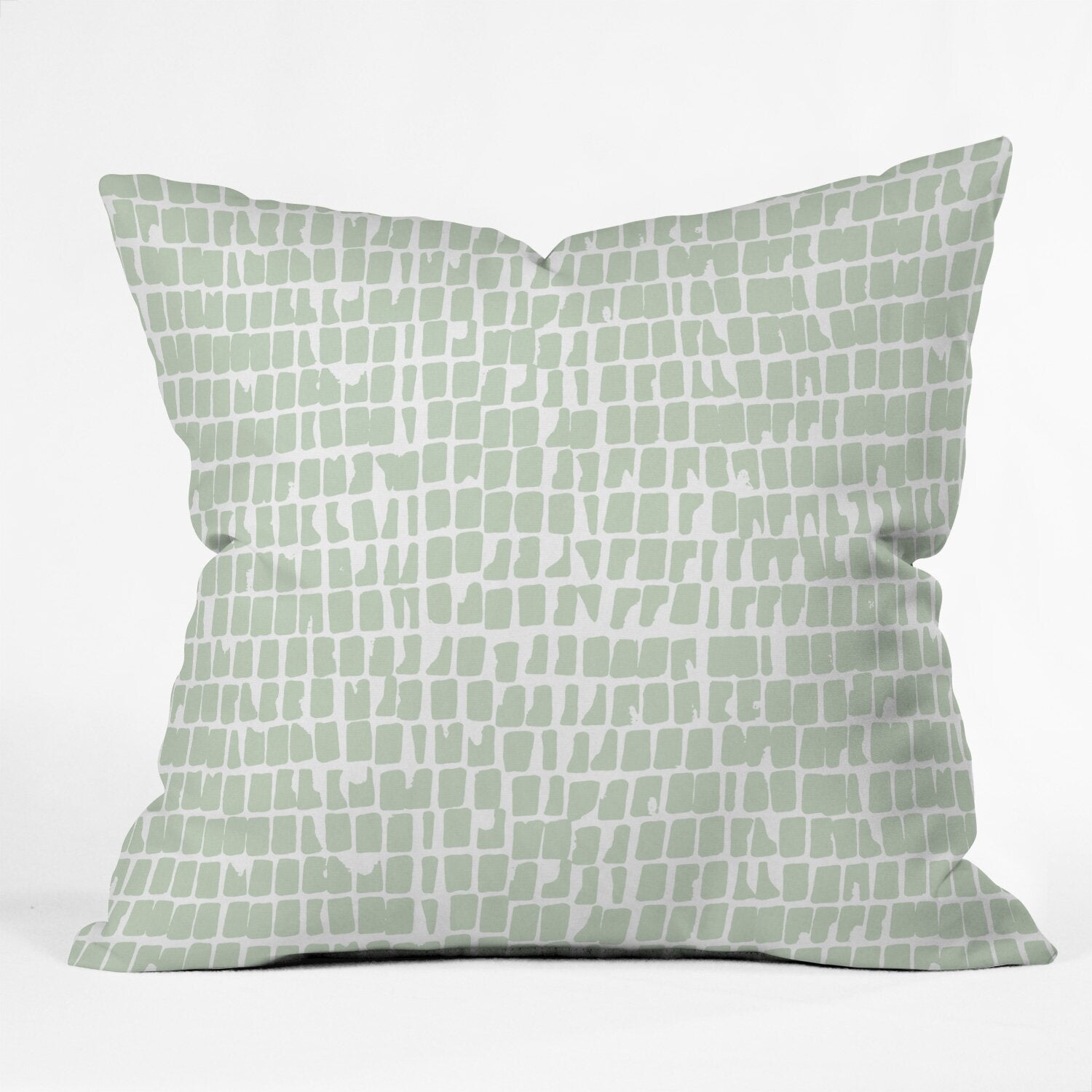18" x 18" Green Iveta Abolina Cobbler Sage Throw Pillow RA174