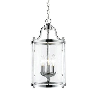 Aarav 3 - Light Lantern Cylinder Pendant Chrome  JB126
