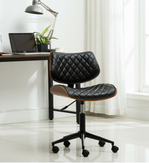 Brayan Polyurethane Black Task Chair  JB142