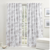 Lauren 100% Cotton Floral Semi-Sheer Rod Pocket Single Curtain Panel  B36-JS121