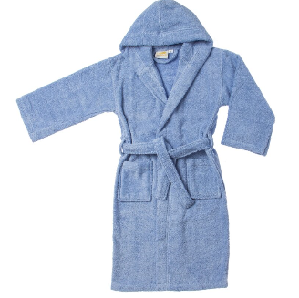 West Oak Lane Premuim Kids 100% Cotton Terry Robe Blue  JS122