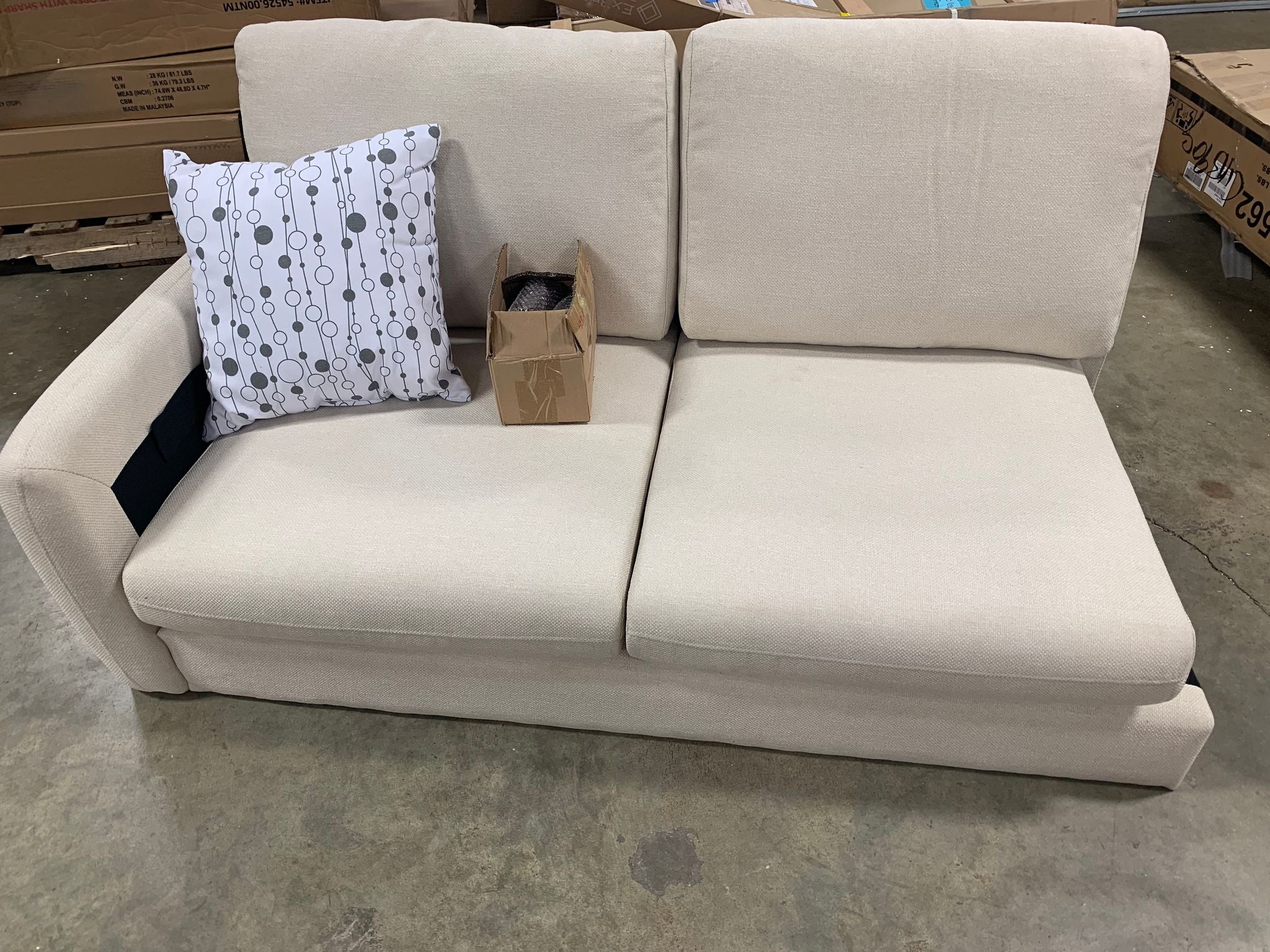 93'' Wide Right Hand Facing Fabric Sectional Piece CYB911
