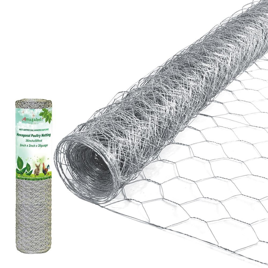 2in 36inch x 50ft Galvanized Hardware Cloth Chicken Wire Mesh Fence 20gauge JW009