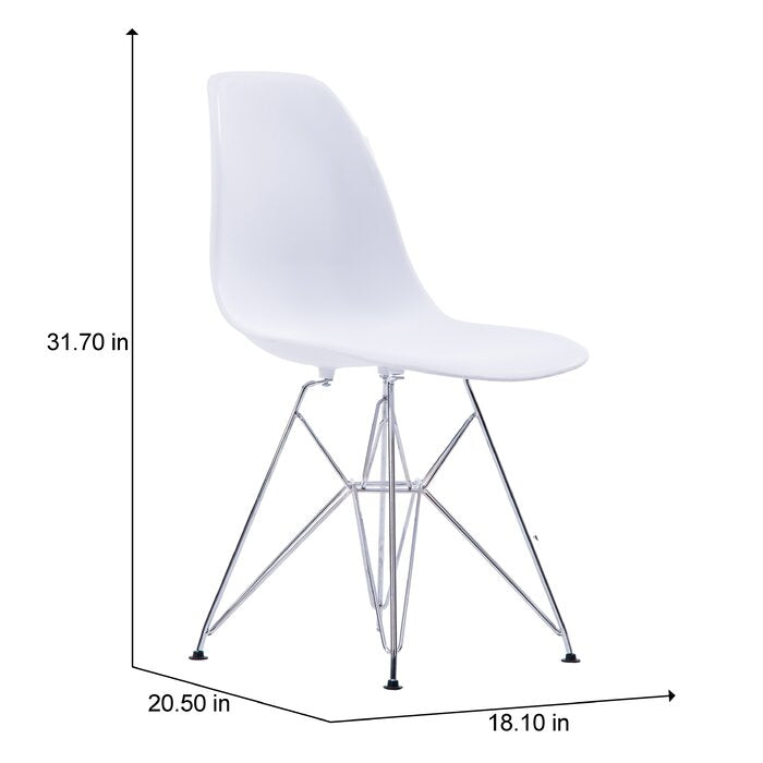White Jamarion Side Chair *As Is* #LX4599