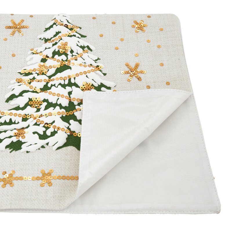 White Jared Holiday Table Runner LC450