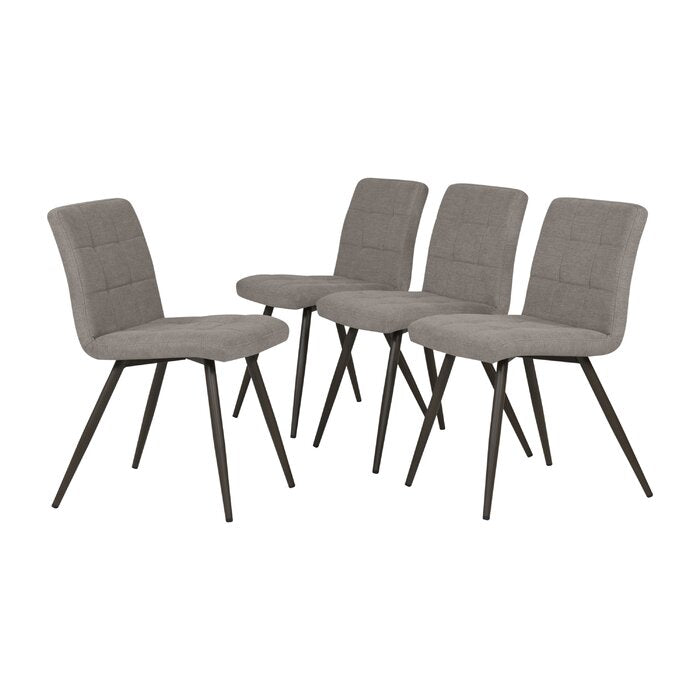 Set of 4 - Jarvis Upholstered Side Chairs, Smokey Gray Velvet (#34)
