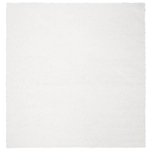 Jiang Area Rug in White square 6'7"