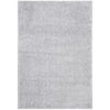 Jiang Shag Area Rug in Silver rectangle 9'x12'