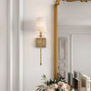 Jillian 1 - Light Dimmable Warm Brass Wallchiere 20