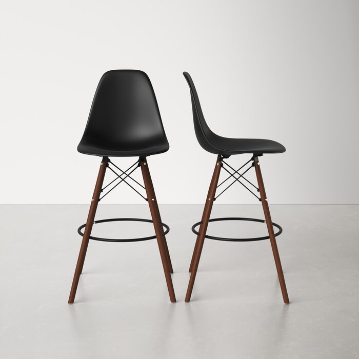 Black/Walnut Jordan Counter Stool (Set of 2)
