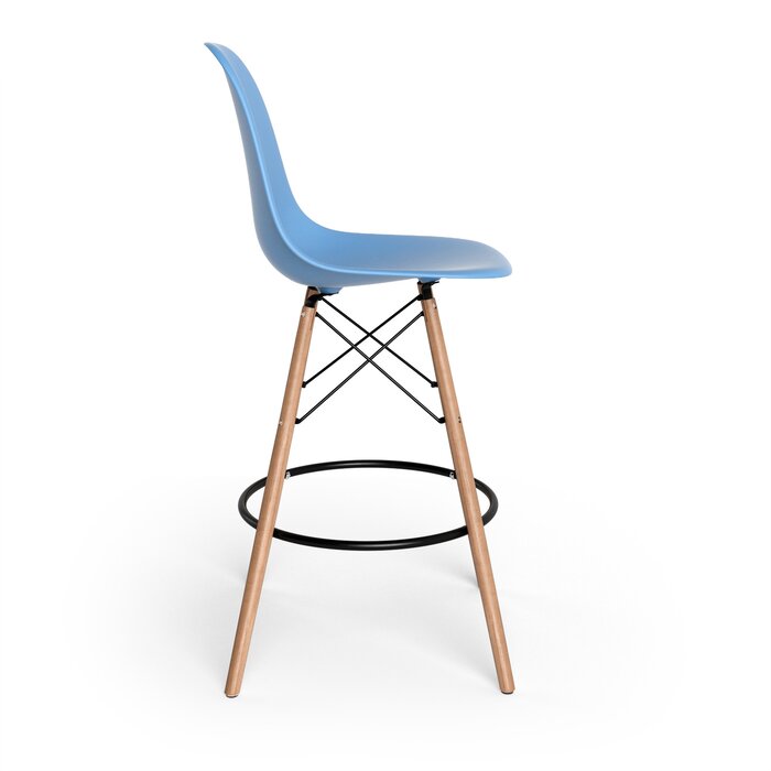 Blue/Natural Jordan Counter Stool (25.5" Seat Height) (Set of 2)
