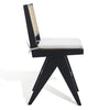 Black Josephina Colette Rattan Counter Stool