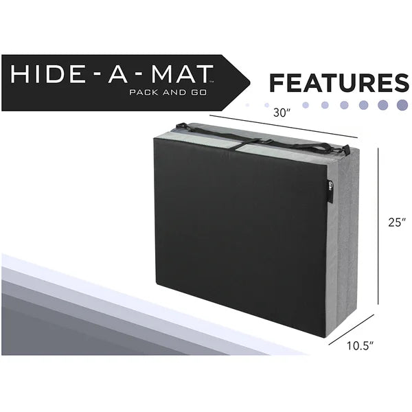 Black/Pewter Jr Twin Tri-Fold Cot - SET OF 2
