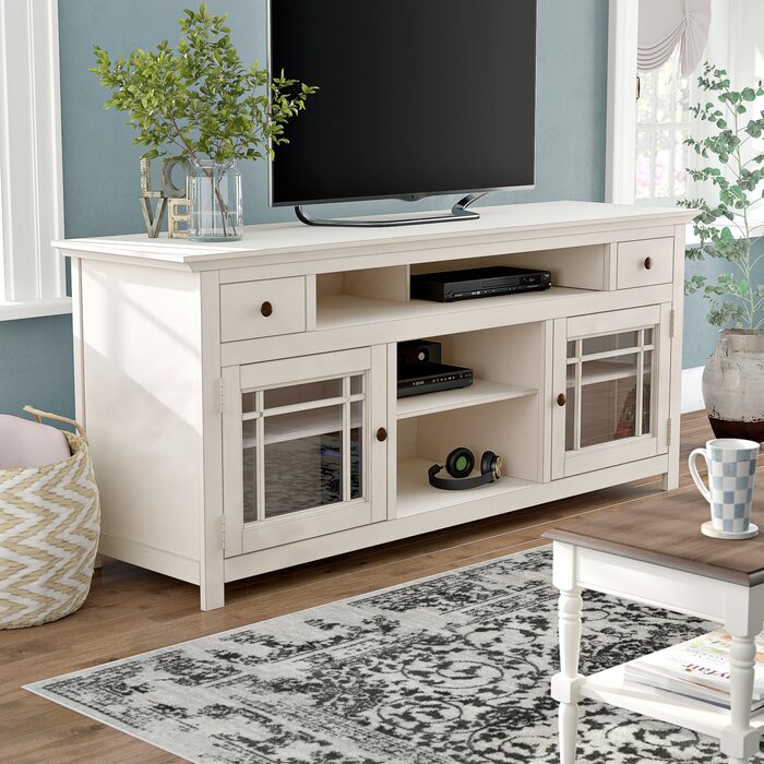 White Julee TV Stand for TVs up to 78"