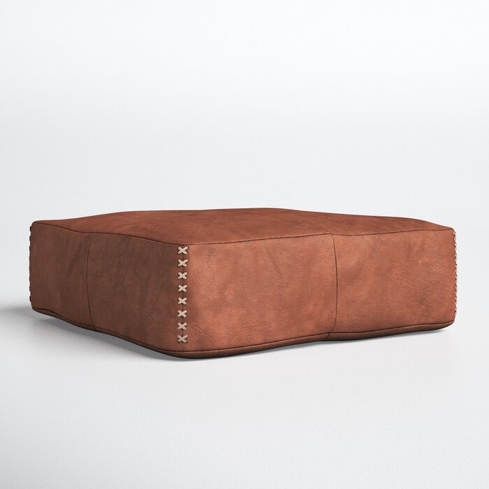 Julia Leather Pouf