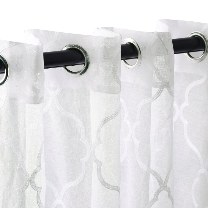 52" W x 108" L Junious Polyester Curtain (Set of 2)