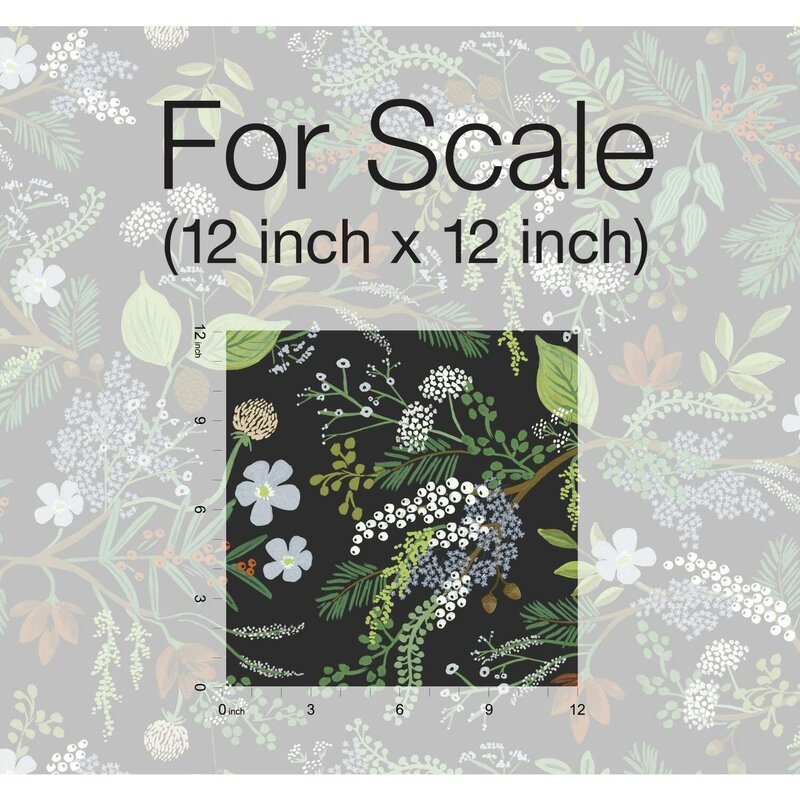 Black Juniper Forest 27' x 27" Wallpaper Roll, 2 rolls