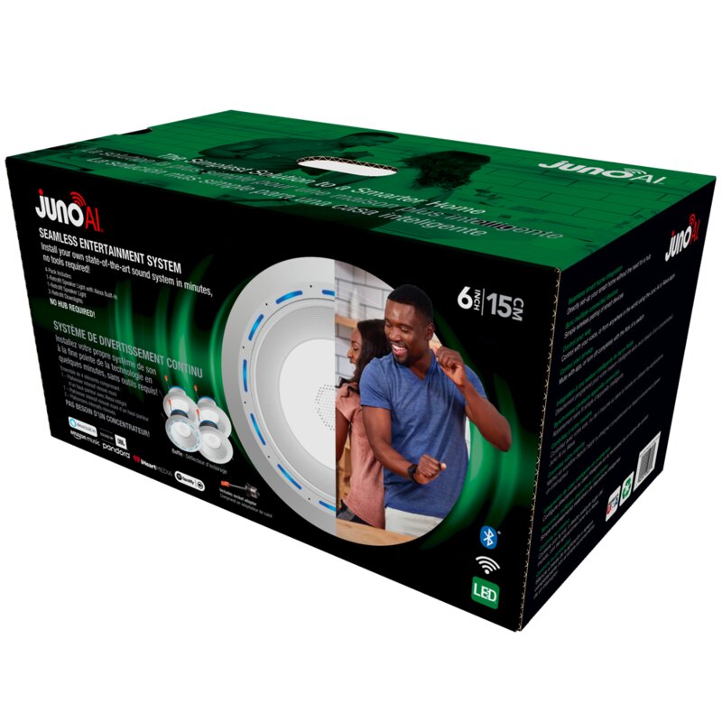 2LEDTRIM G2 DC 30K 90CRI FL WWH Juno 3.12" LED Recessed Lighting Kit B71-VS208