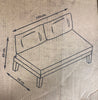 5pc Granton Living  Set Teak/Beige K7169 (3 boxes)