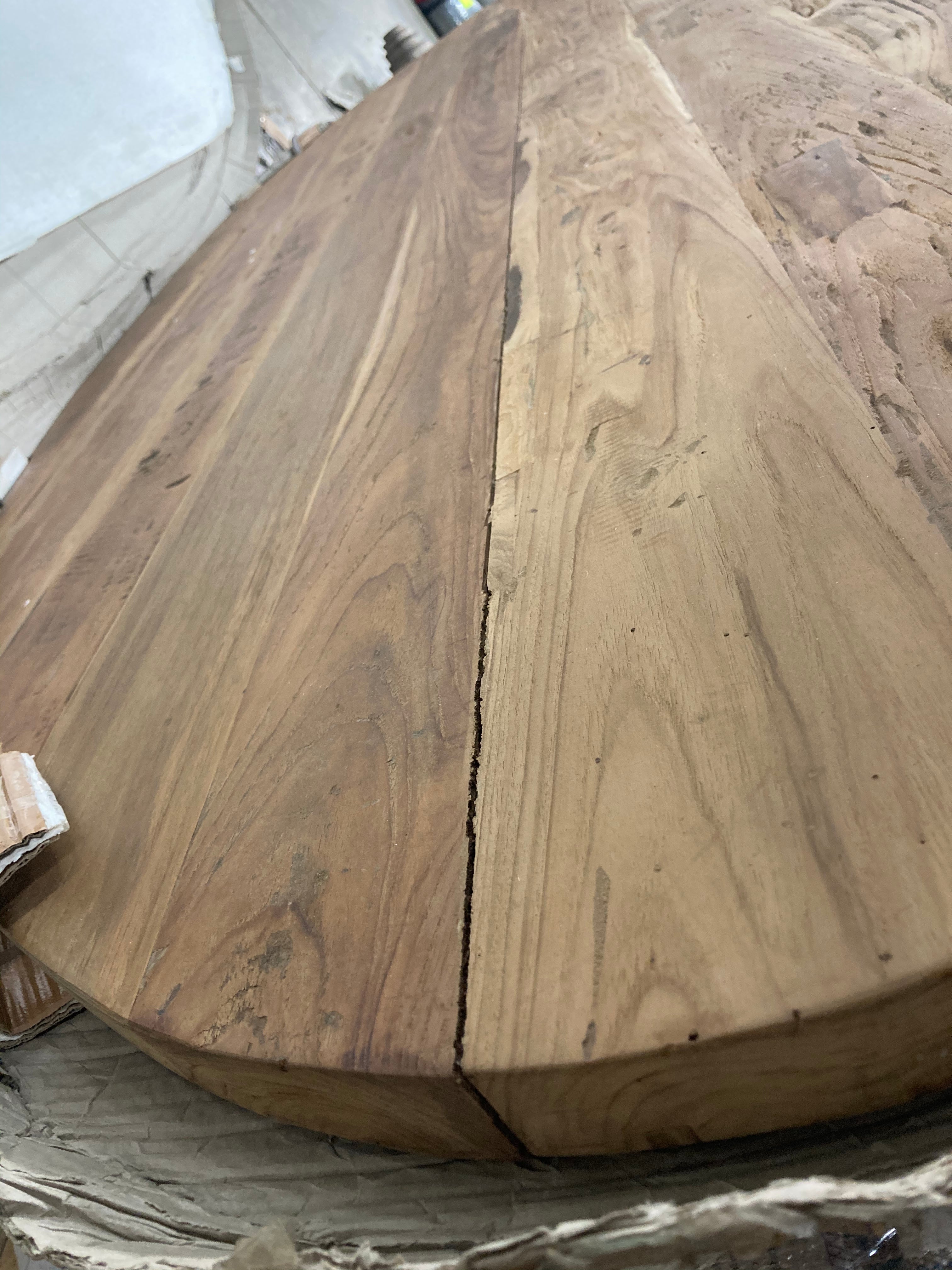 BIANCA RECLAIMED TEAK DINING TABLE TOP 95” K7585