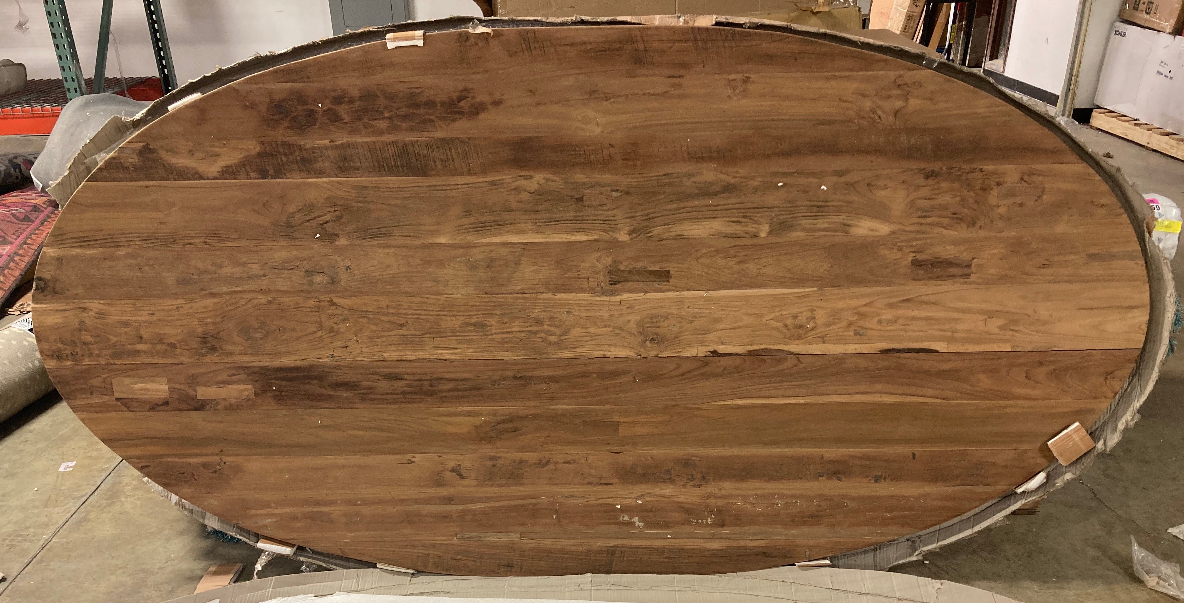 BIANCA RECLAIMED TEAK DINING TABLE TOP 95” K7585