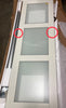 48-in x 80-in Off-White Frosted Glass Sliding Closet Door K8057