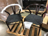 Black/Walnut Clemence Solid Wood Windsor Back Side Chair (Set of 2) MGO119
